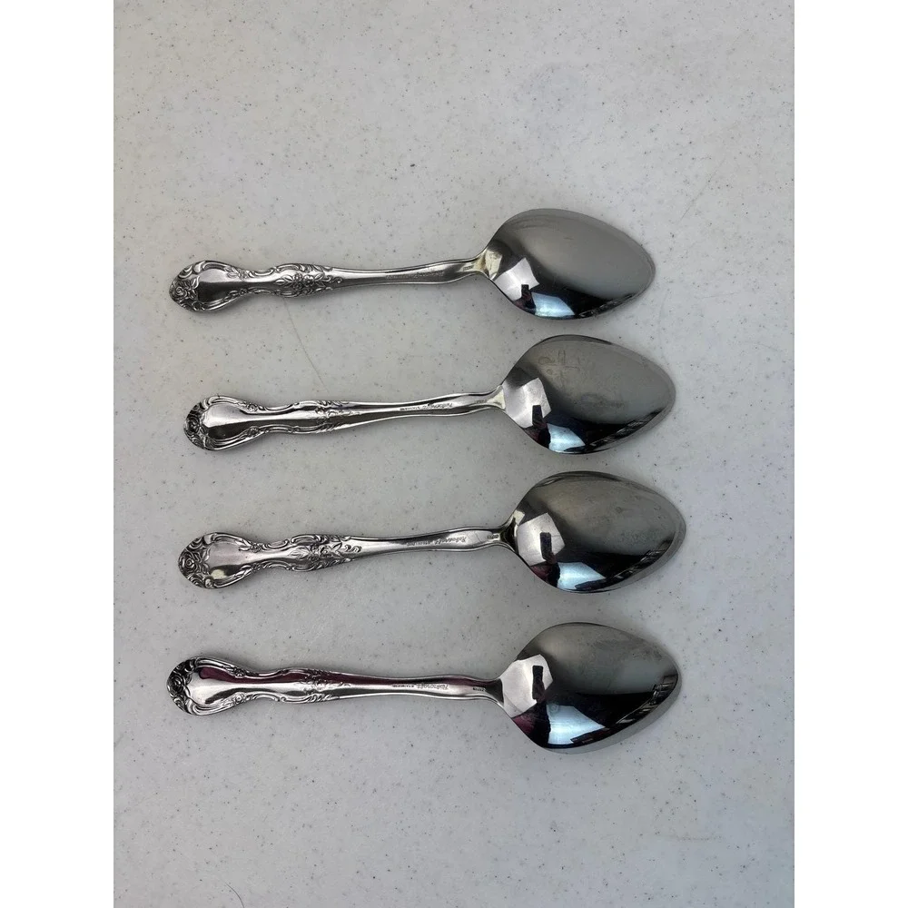 Set 4 Reed & Barton Rebacraft Flatware Stainless Candace-Andrea 8